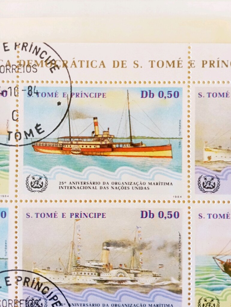 1984 São Tomé ve Príncipe – Hamburg UPU | Tarihi Buharlı Gemiler - 3