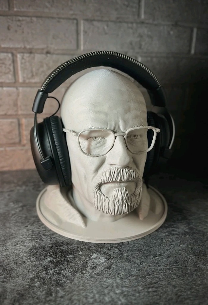 Walter White (Heisenberg) Kulaklık Standı – 3D Baskı 24 cm - 2