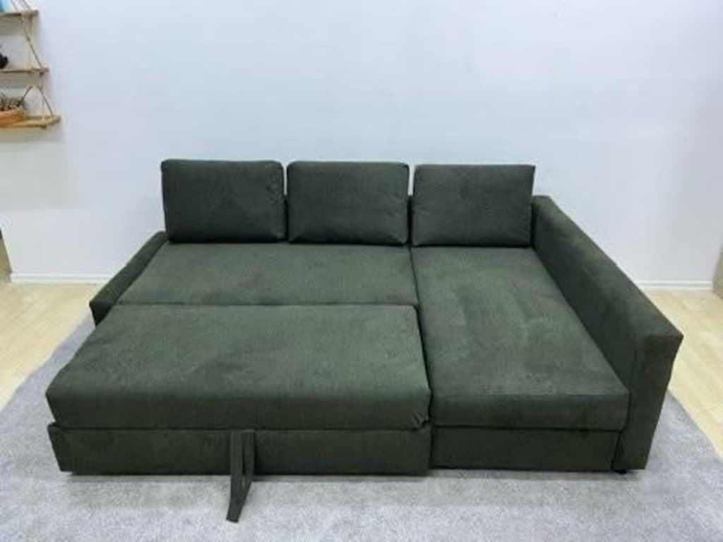 IKEA FRİHETEN SIFIR KAPLAMA YATAKLI BAZALI L KÖŞE KOLTUK KANEPE - 5