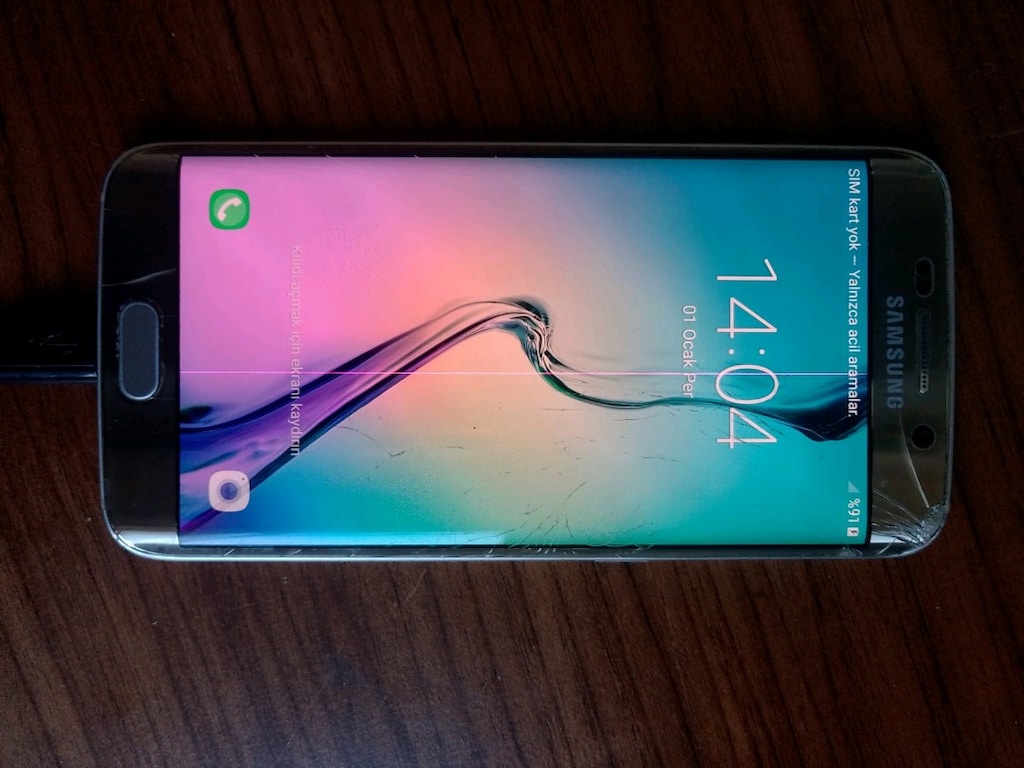 Galaxy S6 edge telefon ekran kırık - 2
