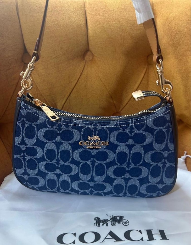 COACH Teri Shoulder Bag Denim - 4