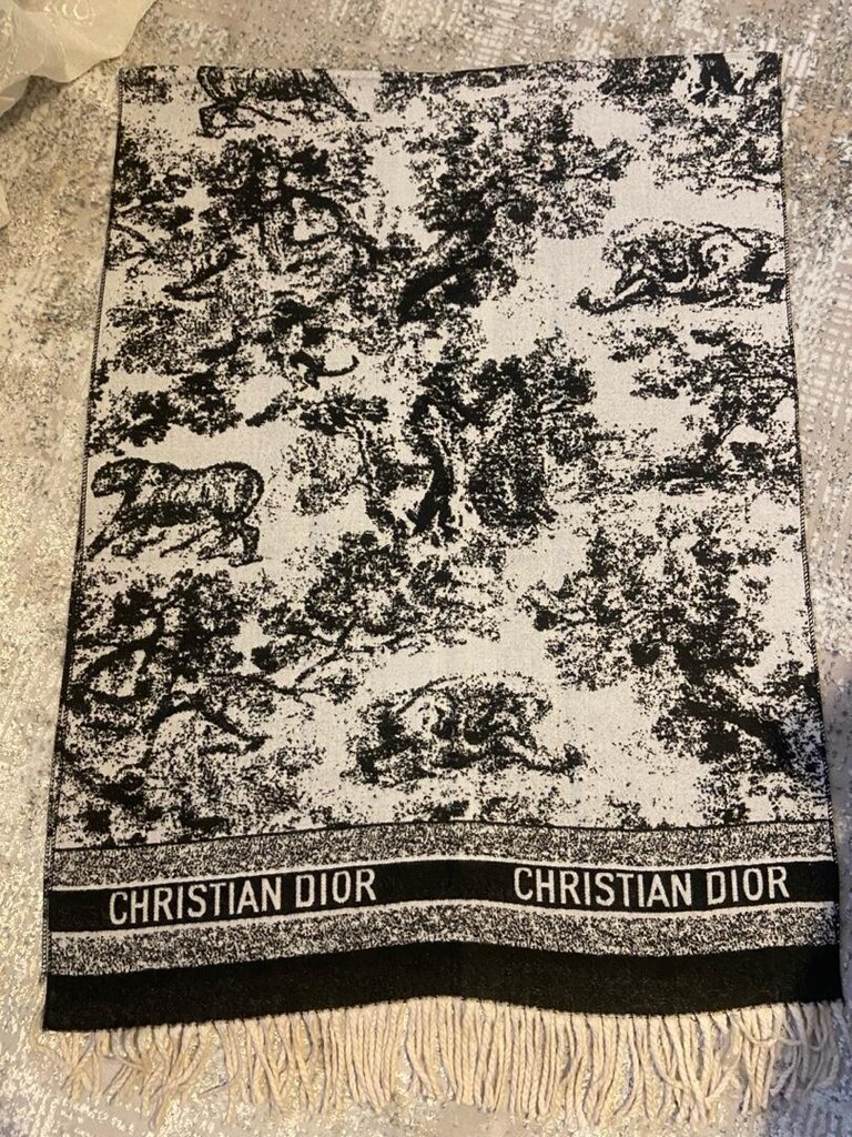 christian dior kaşmir ve ipek karışımlı şal - 2