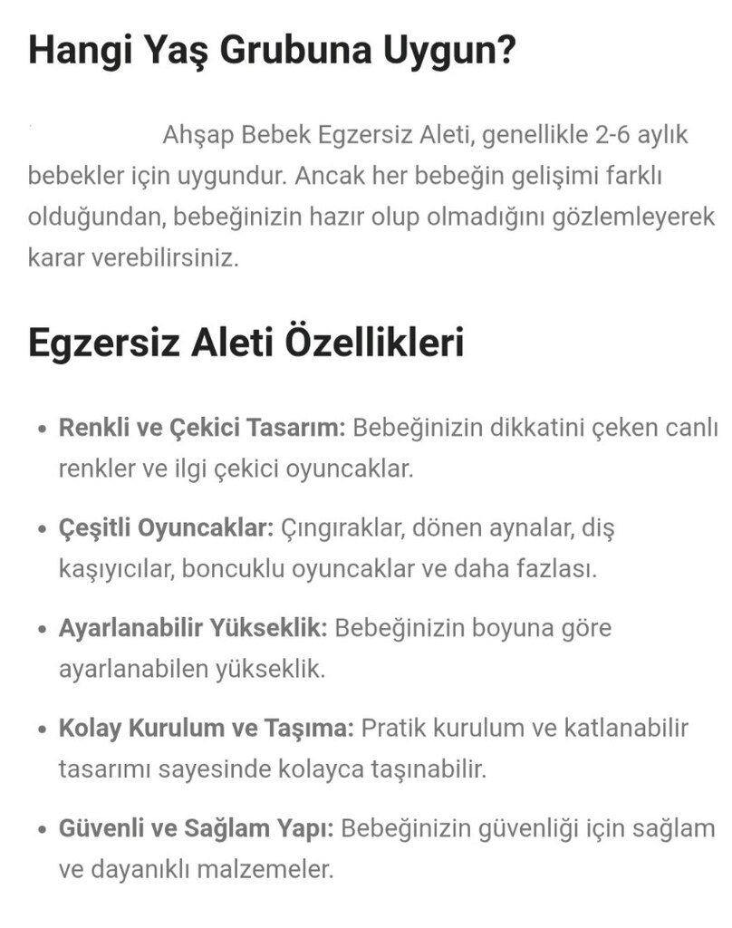 Doğal Ahşap Bebek Egzersiz Oyunu Aleti - 12