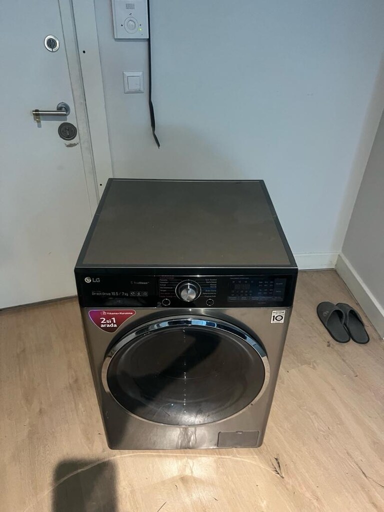 lg çamaşır makinesi 10.5kg yıkama 7kg kurutma 1400 devir temiz - 2