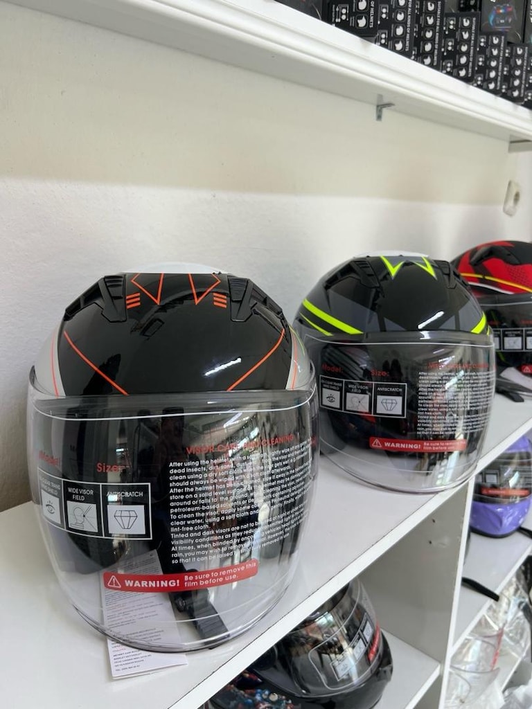 yarım kask Güneş vizörlü - 2