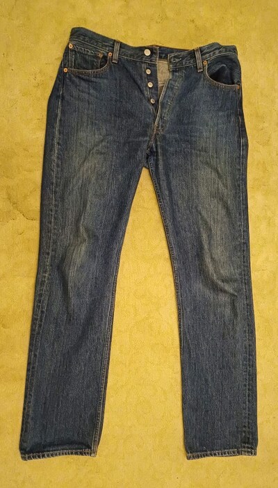 Vintage Levis 501 jean erkek kot pantolon