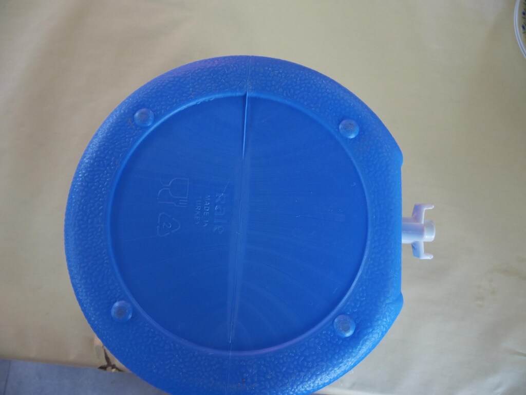 Kale musluklu soğuk su termosu 6 litre-mavi-piknik-kamp- - 9
