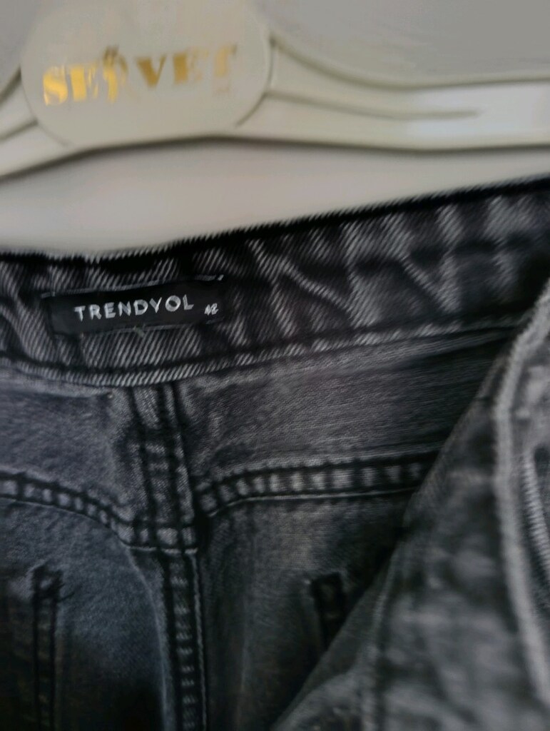 Gri Jean Pantolon - 14