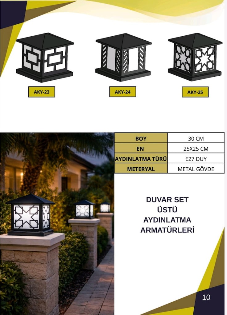 BAHÇE AYDINLATMA ÜRÜNLERİ - 9