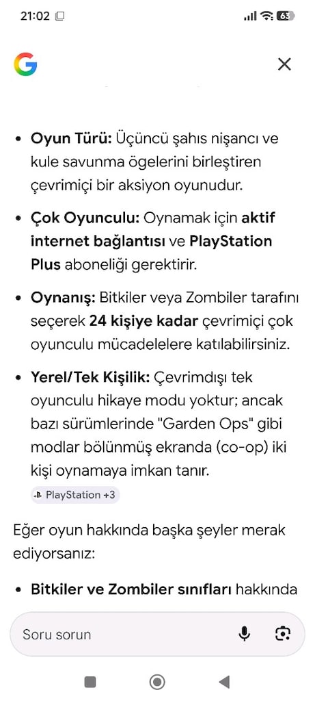 PS4 PLANTS ZOMBIES GARDEN WARFARE - 2