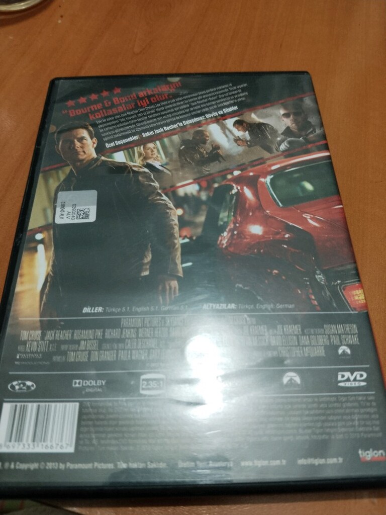 YENİ KUTUSUNDA ORJİNAL DVD YABANCİ FİLM ALBÜMLERİ ( JACK REACHER ) - 2