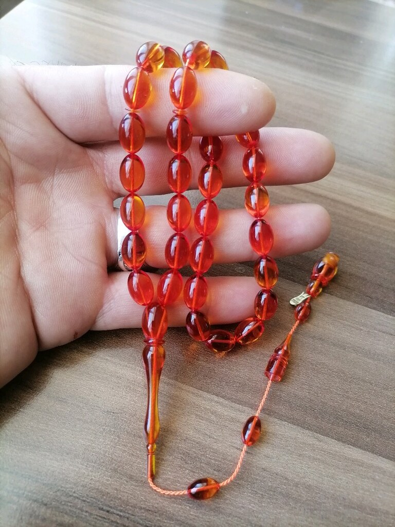 Ateş Kehribar Tesbih - 3