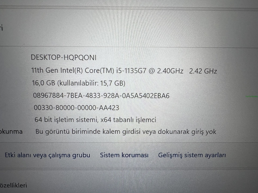 THİNKPAD T14 İ5 11. NESİL 16 GB RAM 256 M2SSD - 5