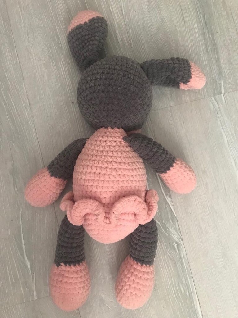 amigurumi el yapımı örgü köpek oyuncak - 5
