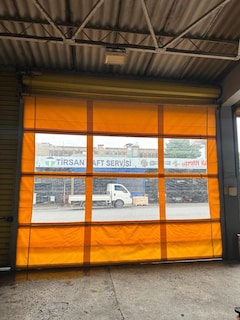 Otomatik PVC Hızlı Geçiş Kapısı (Rüzgar Kesen) – Motorlu – - 2