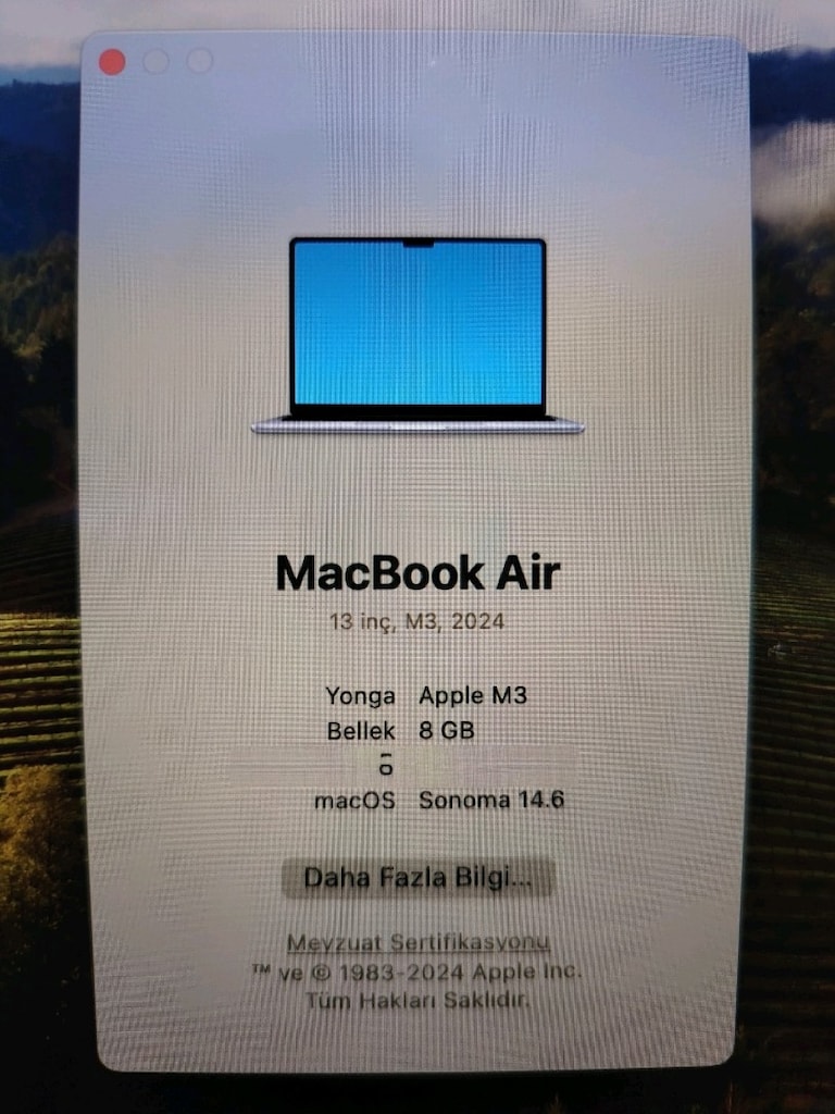 GARANTİLİ MACBOOK AİR M3 PİL DEVRİ SADECE 106 - 2