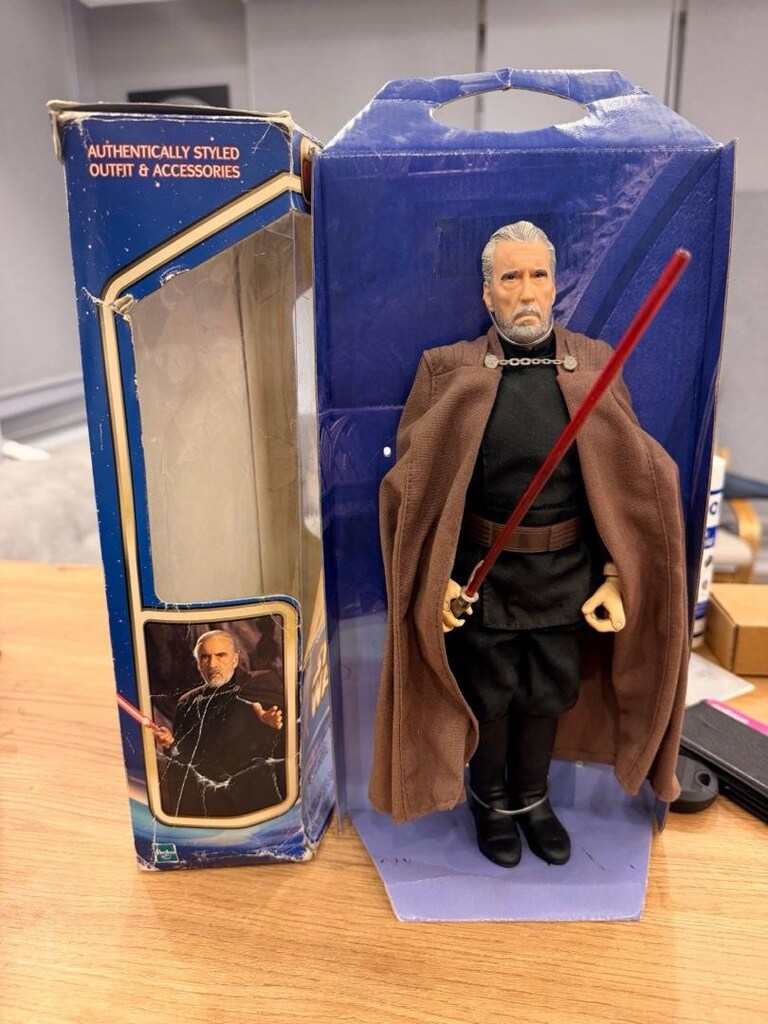 hasbro 2002 star wars count dooku 1/6 figür - 2