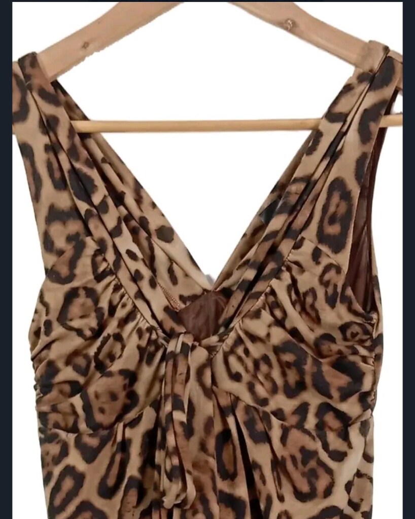 mango leopar elbise - 3