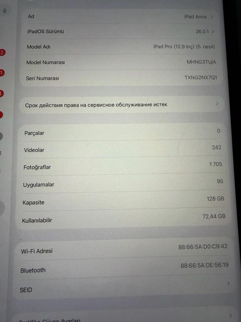 iPad Pro 12.9” 5. Nesil M1 128 GB Wi-Fi + Apple Pencil - 4