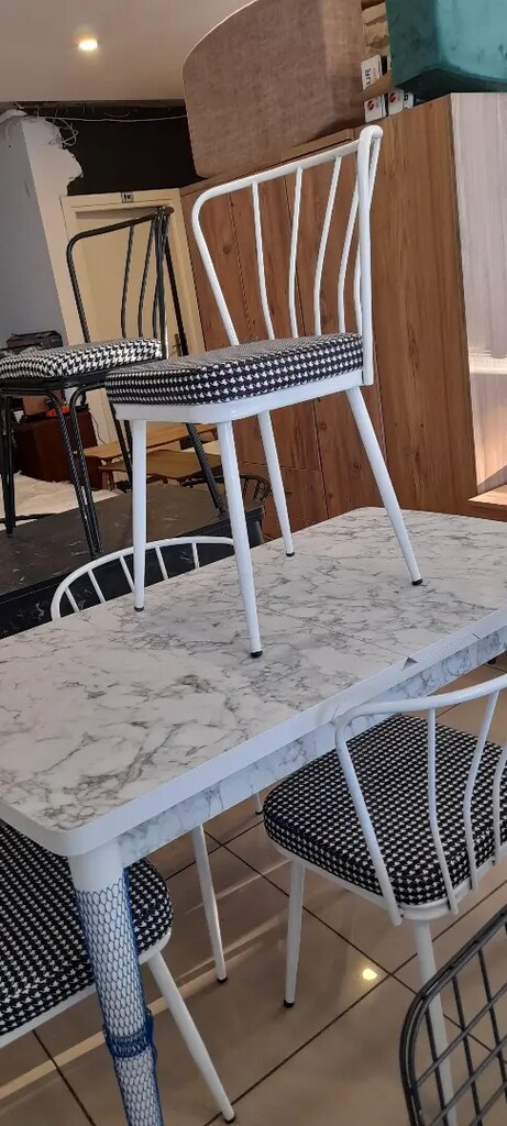 Sıfır kaliteli mdf açılabilir yemek masası takımı - 6