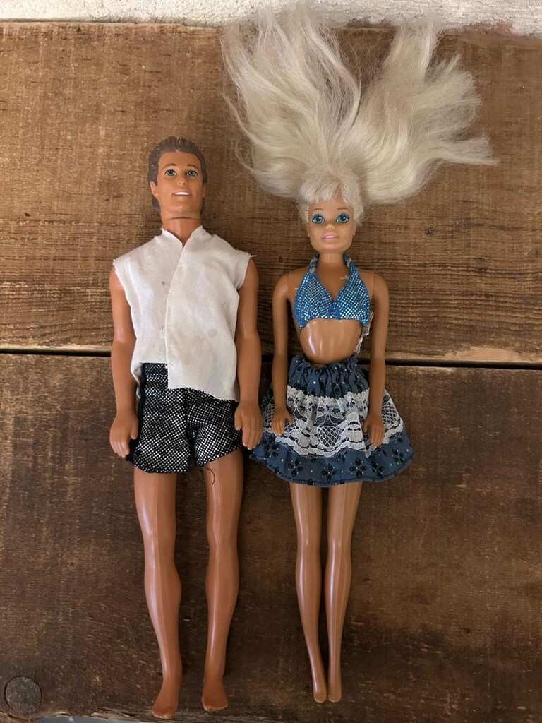 barbie sparkle beach 1966 bebek - 9