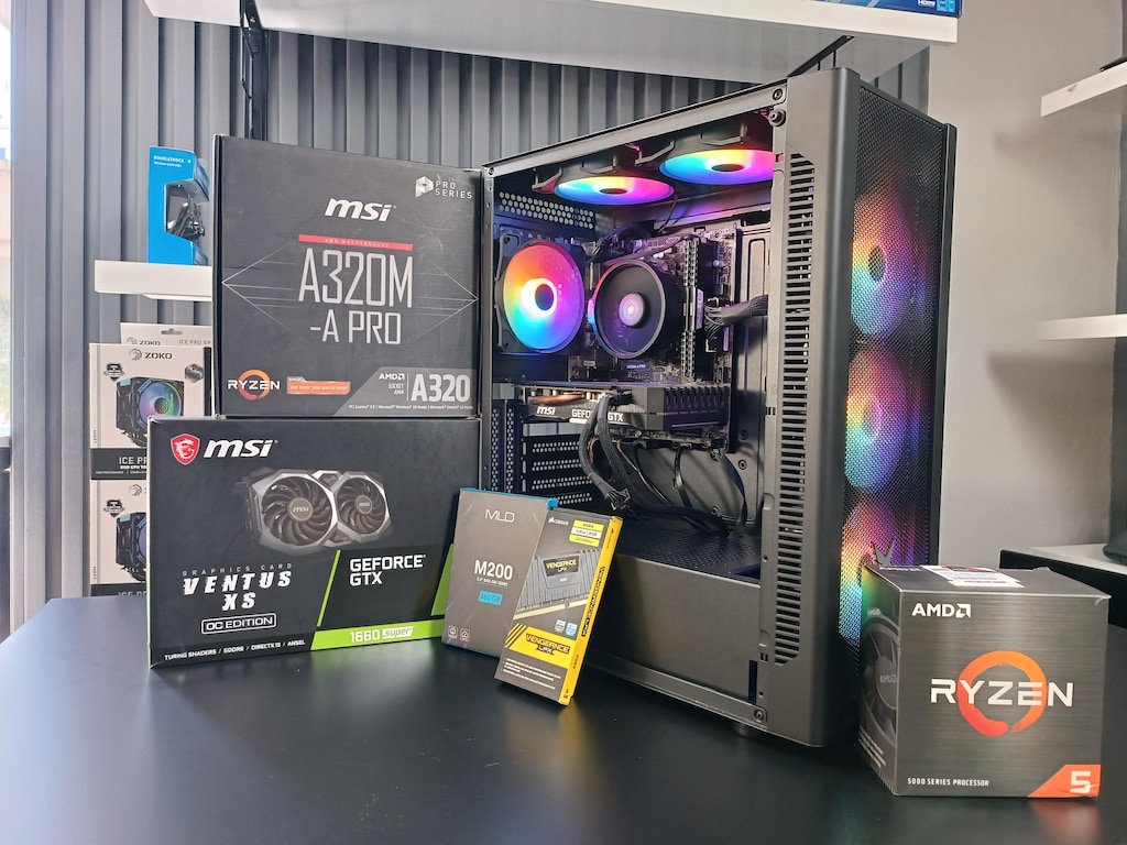 GTX1660 SUPER E.K/RYZEN 5 3600 İŞLEMCİ/16GB RAM/512 SSD