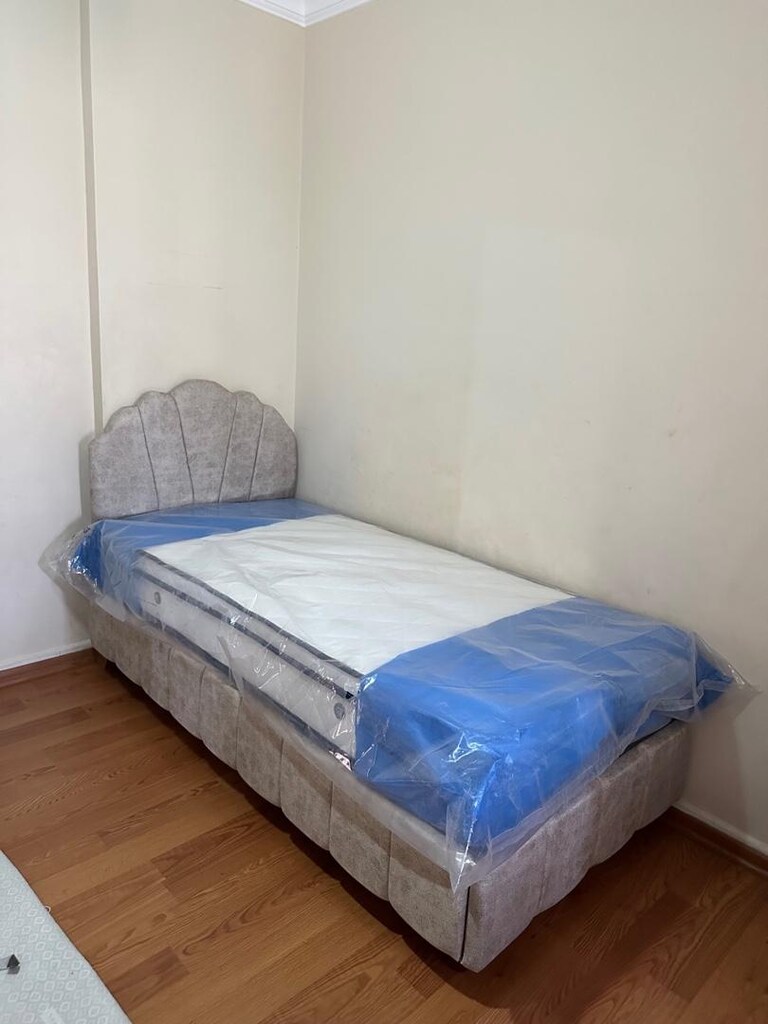 ultra lüks tek kişilik 90x190 baza başlık yatak sıfır ürün ambalıjında - 3