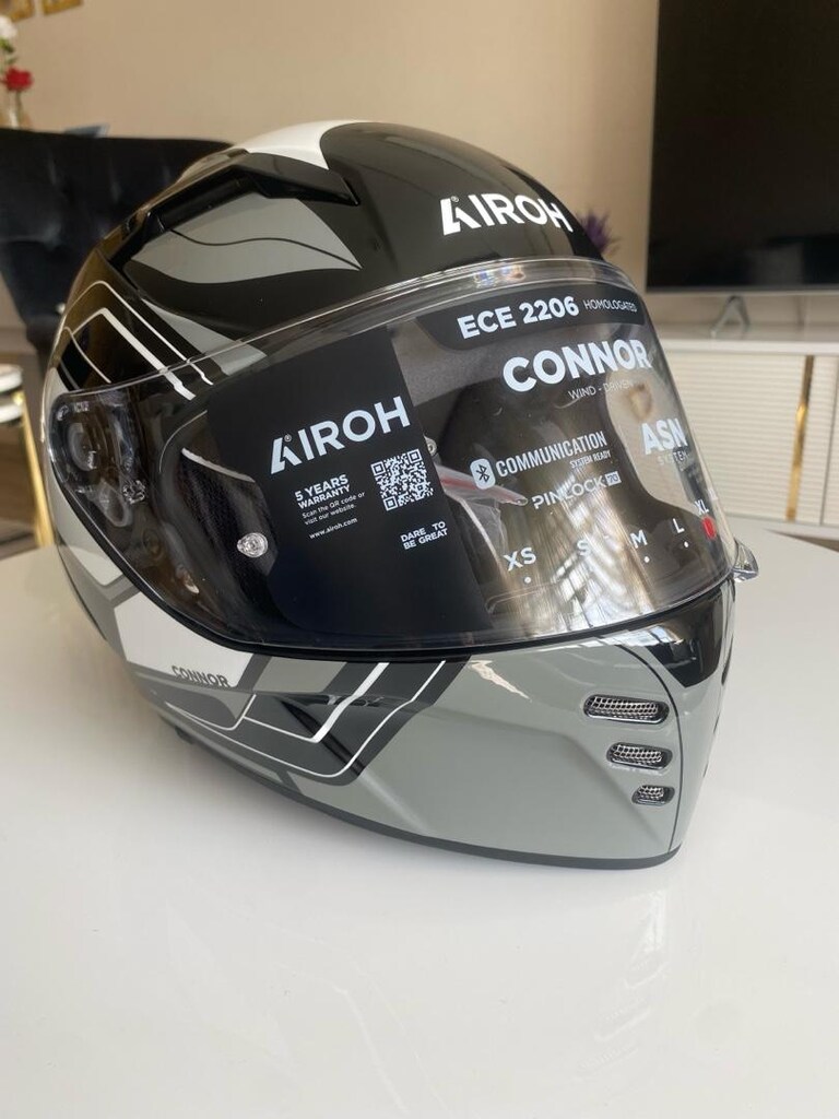 AIROH CONNOR DUNK BLACK GLOSS KASK XL BEDEN SIFIR KUTULU - 2