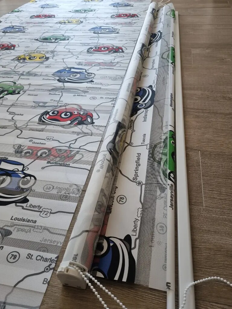 Araba desenli zebra perde - 8