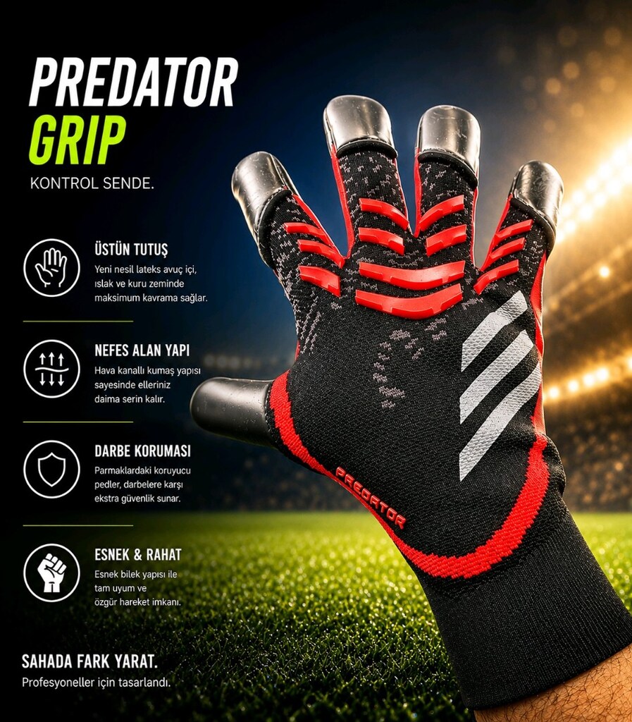 Adidas Predator Prof. 9 no kaleci eldiveni - 7
