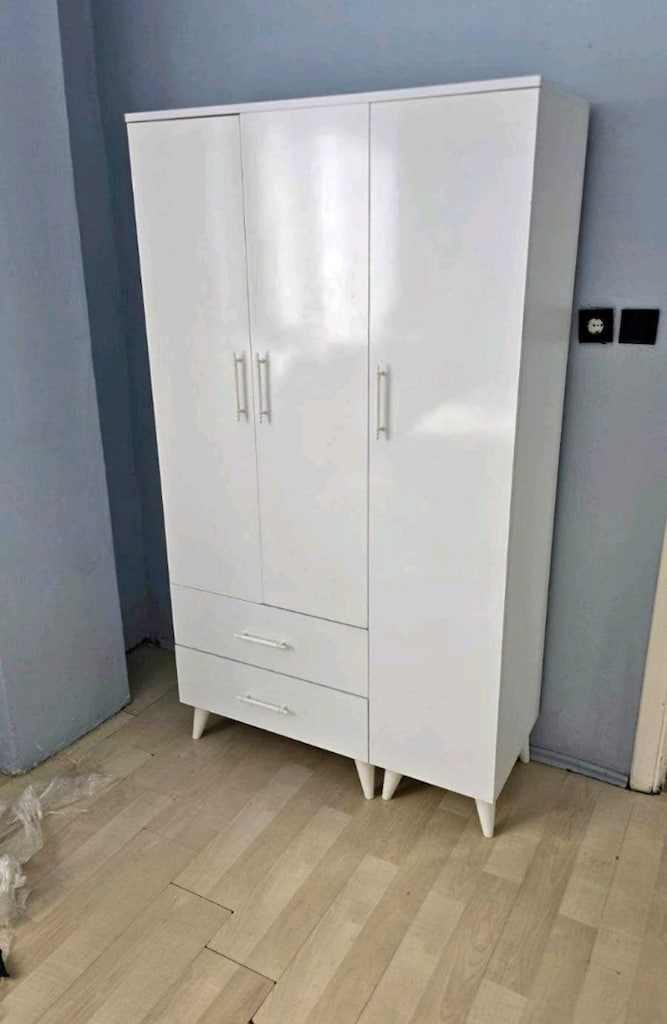 ***3 KAPAKLI*** ÜCRETSİZ KURULUM KAPIDA ÖDEME GARDROP ELBİSE DOLABI İM - 3