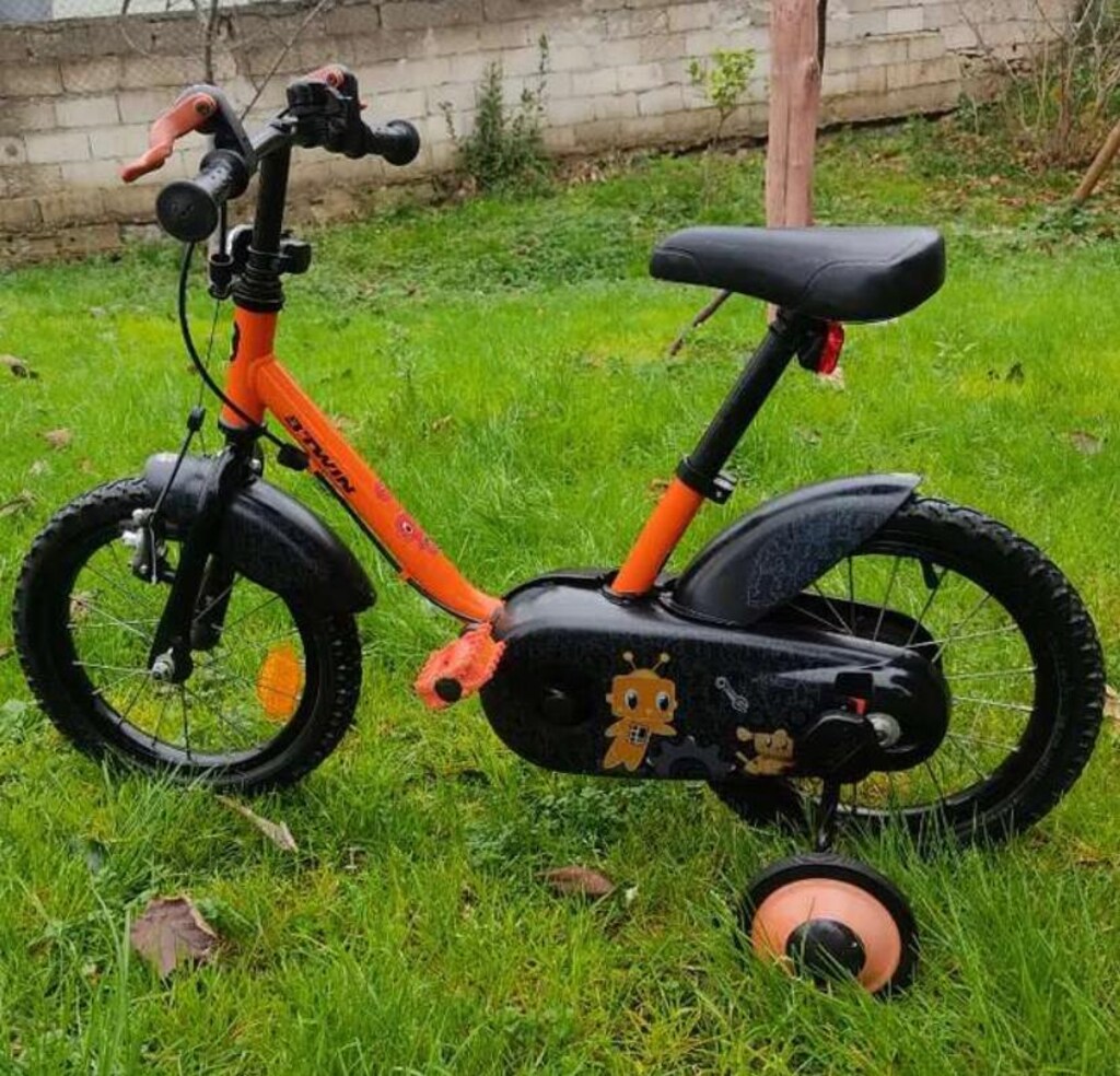 btwin decathlon 500 rockrider 14jant 3-7yaş rabot desen çocuk bisiklet - 2