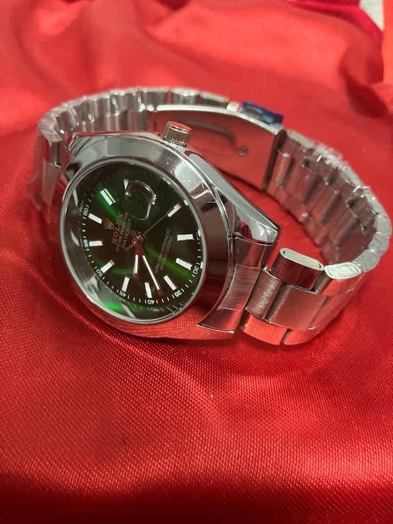 Rolex Oyster Perpetual Datejust Yeşil Kadranlı erkek kol saati… - 6