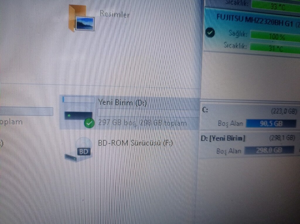 320gb Taşınabilir disk Sağlam temiz - 4