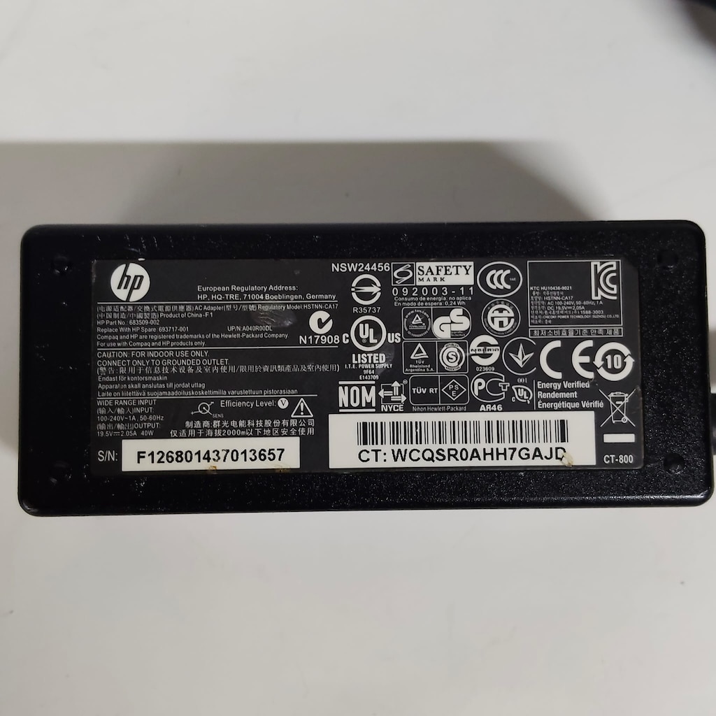 Orijinal HP 683509-002 HSTNN-CA17 19.5V 2.05A 40W Adaptör - 4