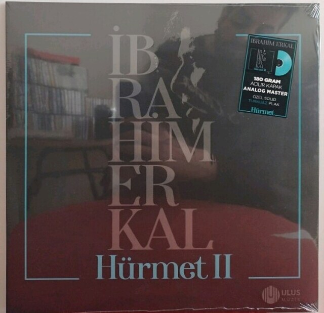 İBRAHİM ERKAL HÜRMET 2 SIFIR TURKUAZ RENKLİ LP PLAK
