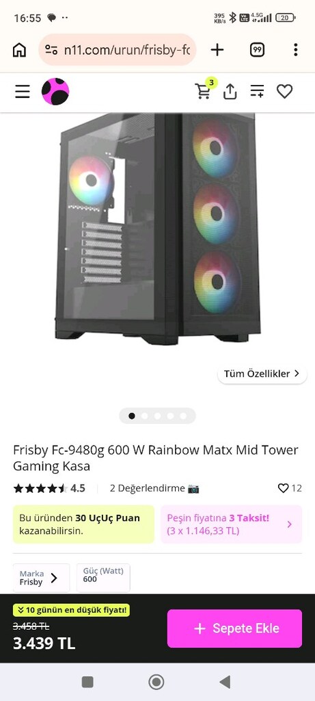 Oyuncu Bilgisayarı Rtx 5050 Ryzen 5 7500f 16Gb Ddr5Ram 500gb ssd - 8