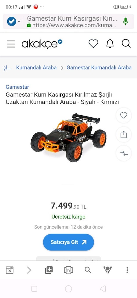 Sahibinden Sıfırdan Farksız Sarzli Oyuncak Araba - 8