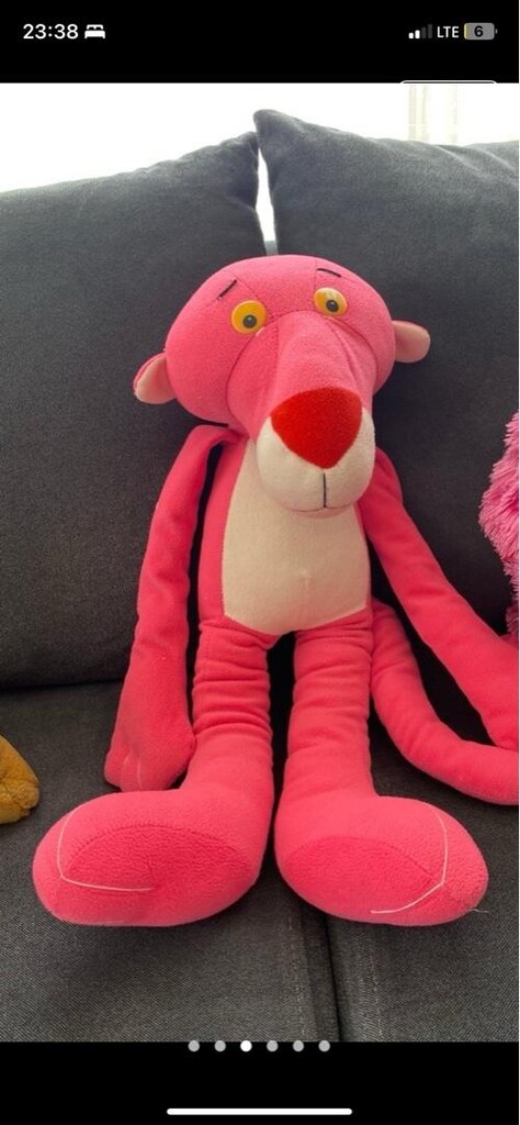 peluş oyuncaklar pembe panter köpek - 4