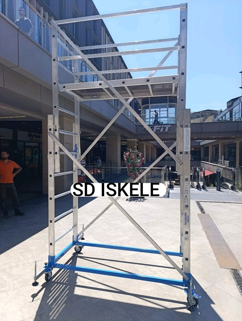 Alüminyum Teleskopik İskele Merdiven - 3