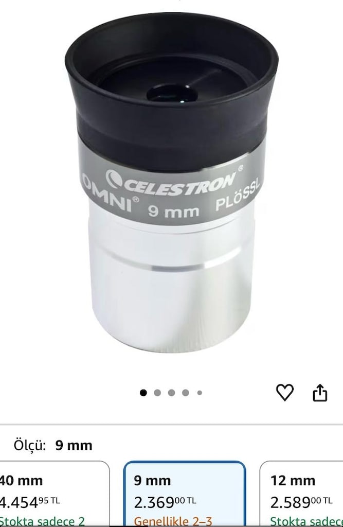 150/1000 Gerçek Odak Teleskop + Zengin Aksesuar Seti - 10