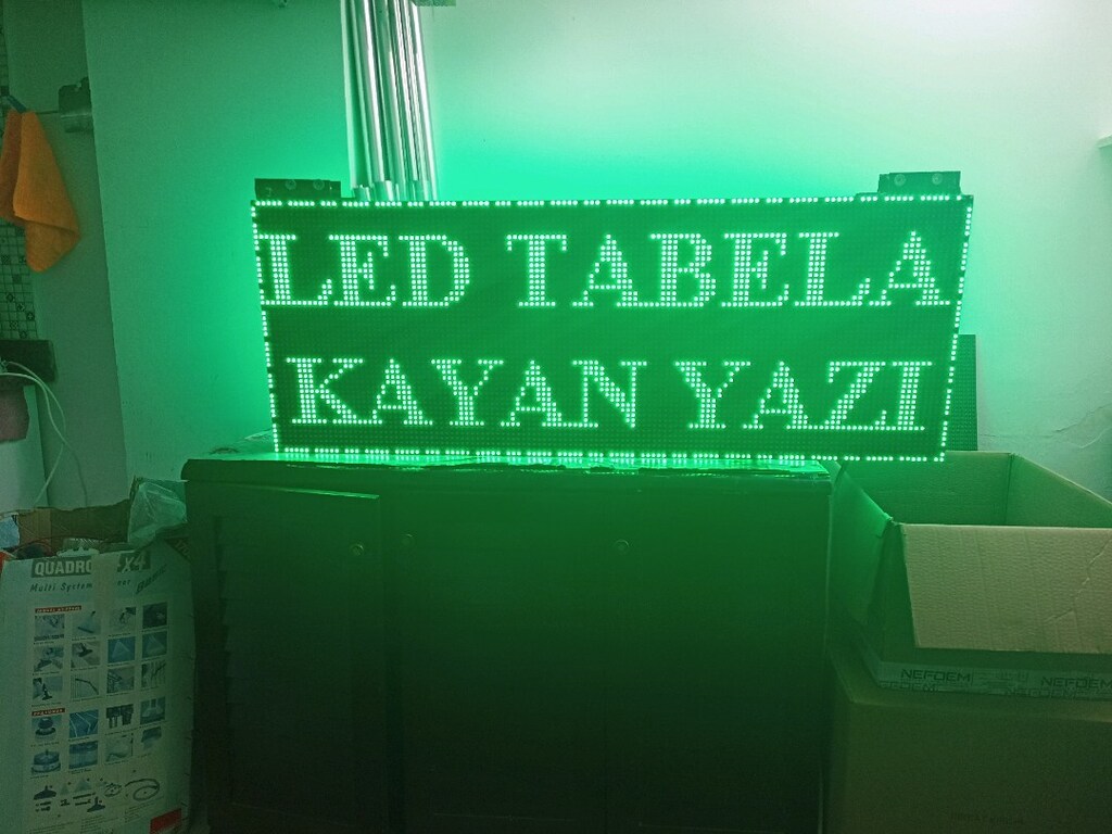 48x128cm led tabela kayan yazı - 14