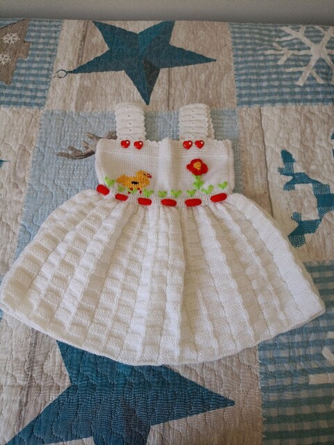 BEBEK BEYAZ ELBİSE
