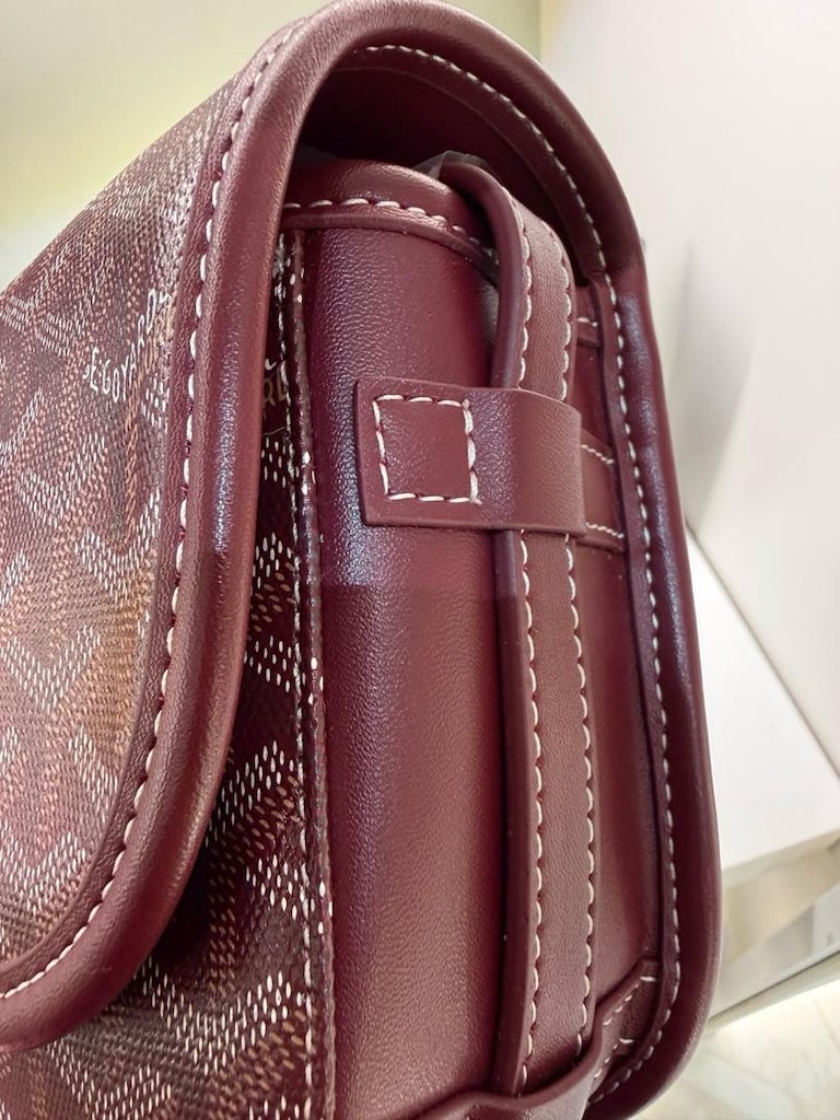Goyard Bordo Çapraz Askılı Kadın Çantası - 3