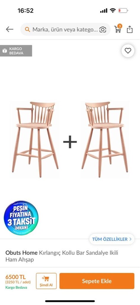 ikea bar masası iki obuts home ahşap bar sandalyesi - 2