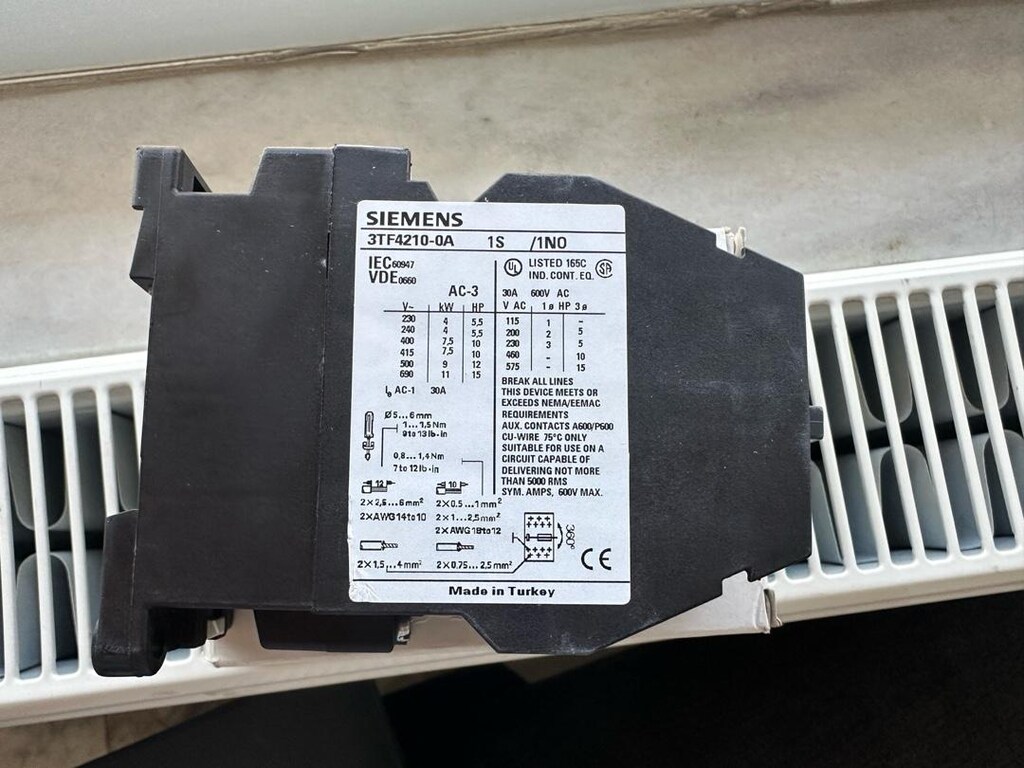 siemens 3Tf4210-0Ap0 - 7,5Kw 16A 230V-Ac Kontaktör - 5