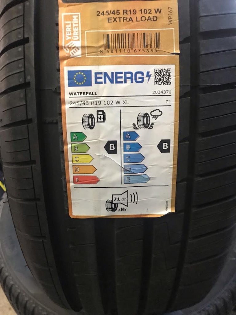 245/45r 19 Ebatta Sıfır Yazlık Yerli Waterfall Suv - 4