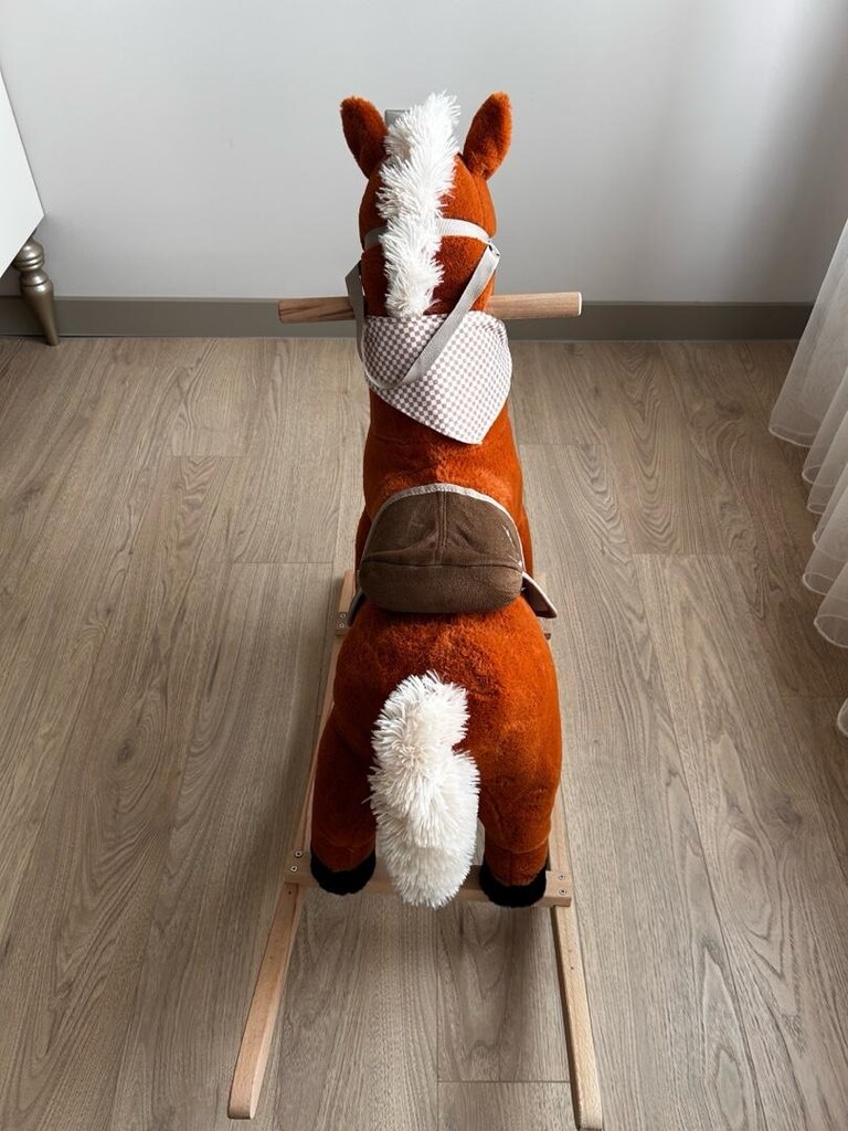 Selay Tobby Sallanan Sesli Peluş At - 65 cm - 4
