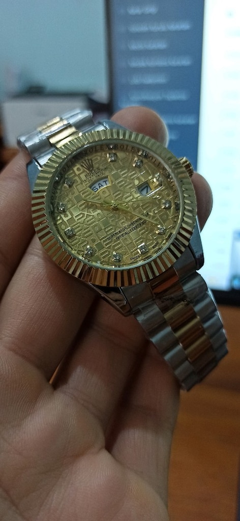 rolex gün ve tarih göstergeli çelik kol saati - 2