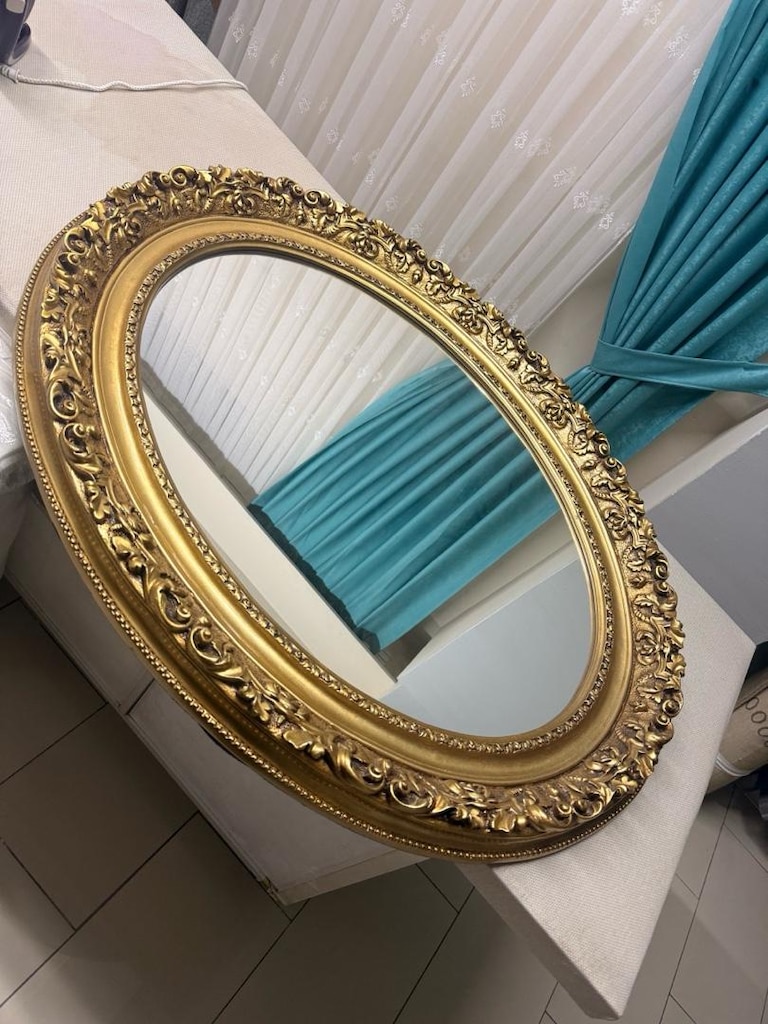 90x110 Altın varaklı ayna x2